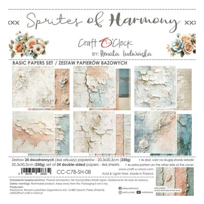 8x8" paper pack, Craft O'Clock: Sprites of Harmony - basic