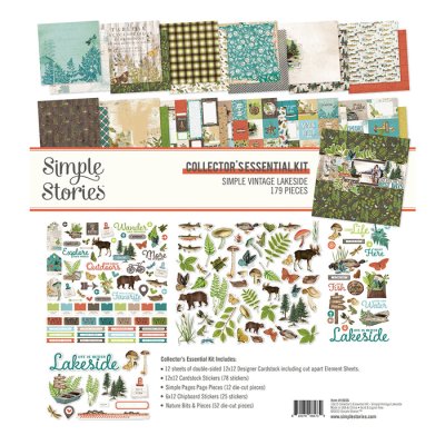 12x12" collection kit, Simple Stories: Vintage Lakeside