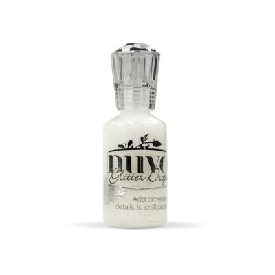 Nuvo Glitter Drops: White Blizzard