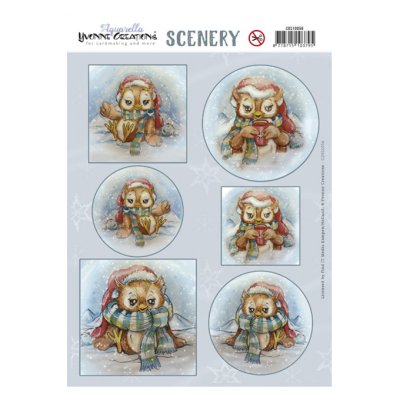 Kuva-arkki A4: Winter Owls