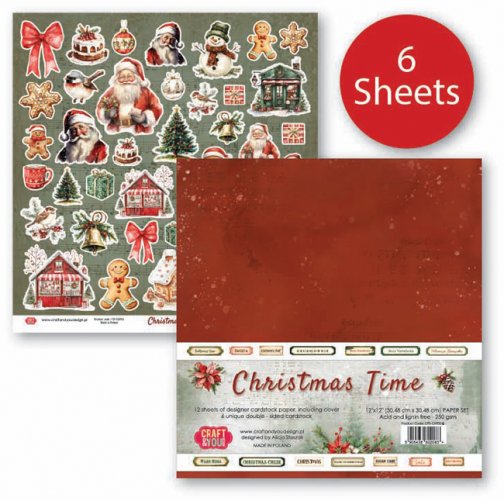 12x12\" paperipakkaus, Craft & You: Christmas Time