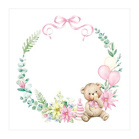 Servetti 33x33cm: Baby Girl, 5 kpl