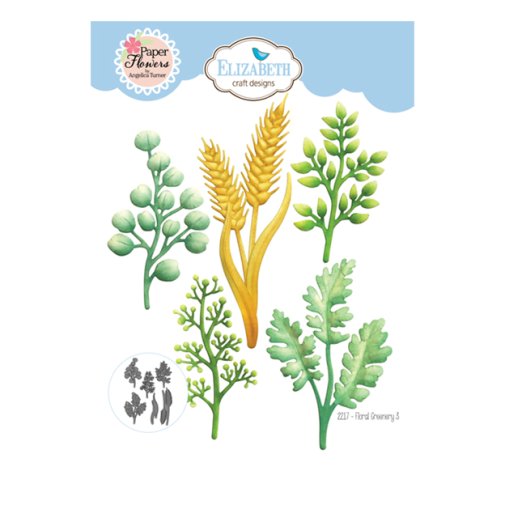 Stanssisetti, Elisabeth Craft Designs: Floral  Greenery