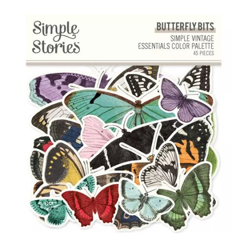 Die-cuts, Simple Stories: Color Palette butterflies