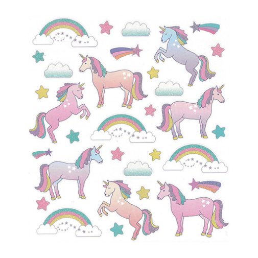 Sticker sheet: Unicorns