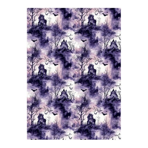Cardstock A4, 170g, 5pcs: Haunted House
