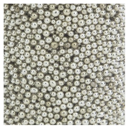 Caviar beads -minihelmet: Silver