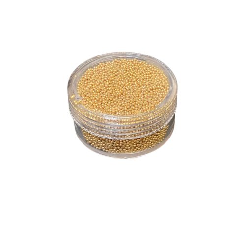 Caviar beads -minihelmet: Gold