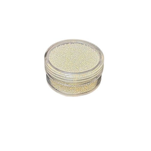 Caviar beads -minihelmet: White
