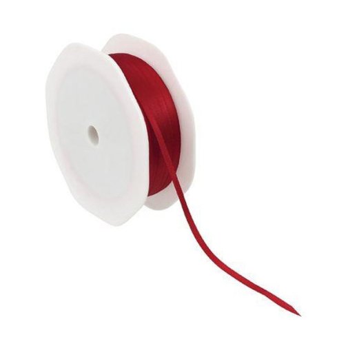 Satin ribbon 3mm/15 m - wine red