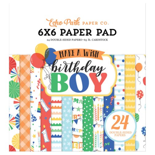 6x6\" paperipakkaus, Echo Park: Birthday Boy