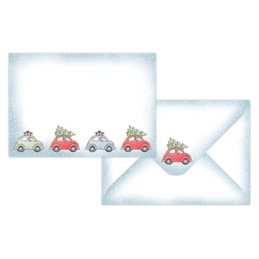 Envelopes C6, 10 pcs: Christmas cars