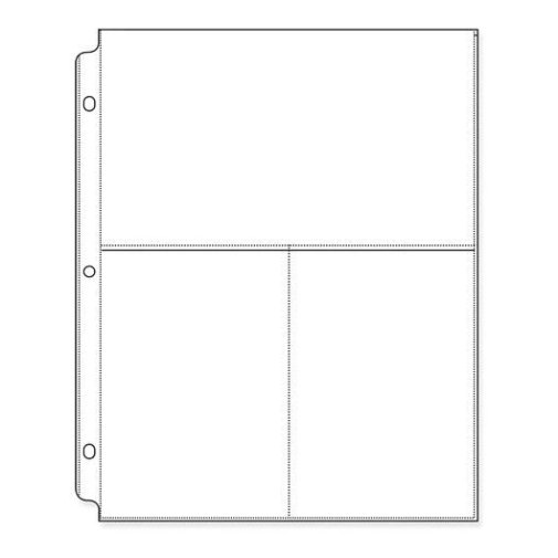 Page protectors 8,5x11\" WeR (3 pockets), 10pcs