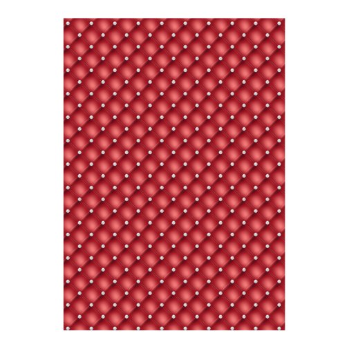 Cardstock A4, 170g, 5pcs: Diamond pattern, red