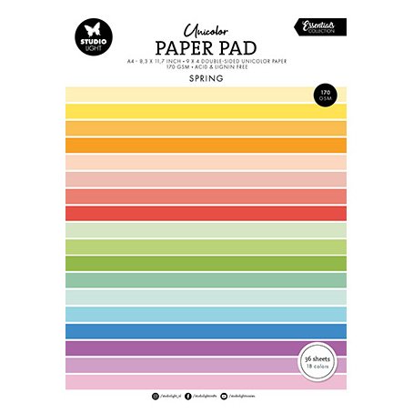 Cardstock pad A4, Studiolight: Spring