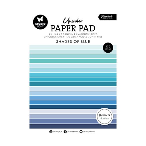 Kartonkipakkaus A5, Studiolight: Blue