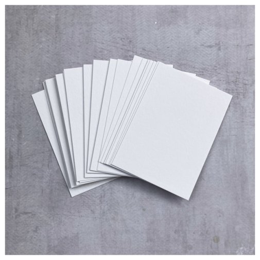 ATC card blanks 30 pcs, white