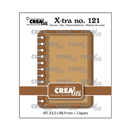 Stanssisetti, Crealies: ATC - notebook vertical