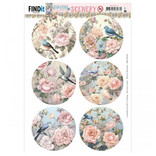 Topper sheet A4: Whispering Spring - circle