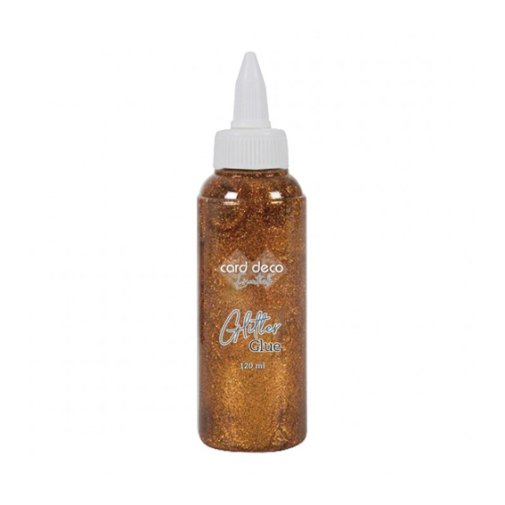 Glitter glue 120ml, Card Deco: Copper