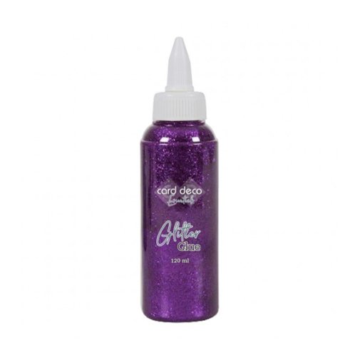 Glitter glue 120ml, Card Deco: Purple