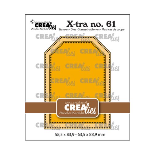 Stanssisetti, Crealies: ATC - Tag with dots