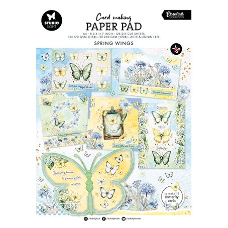 Card Making pad A4, Studiolight: Spring Wings