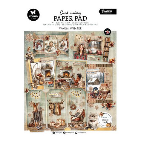 Card Making pad A4, Studiolight: Warm Winter