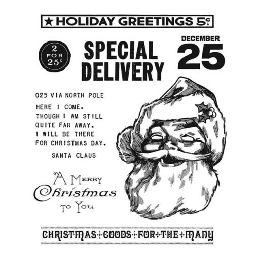 Leimasinsetti, Tim Holtz: Jolly Santa