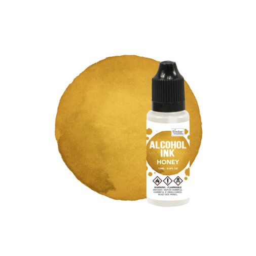 Alcohol Ink, Couture Creations: Honey