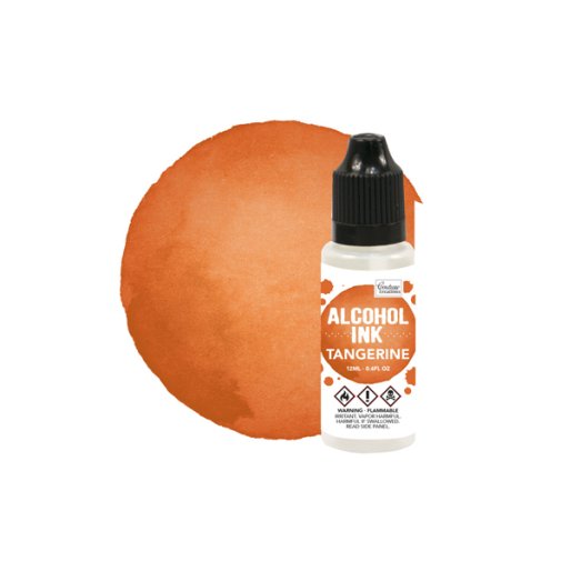 Alcohol Ink, Couture Creations: Tangerine