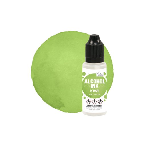 Alcohol Ink, Couture Creations: Kiwi