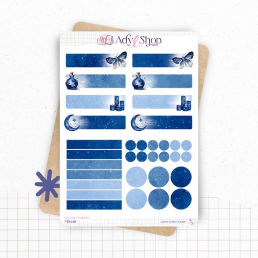 Sticker sheet, AdyLShop: Halloween headers