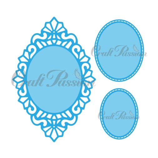 Die set, Craft Passion: Oval doily frames