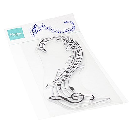 Marianne Design stamp: Music swirl