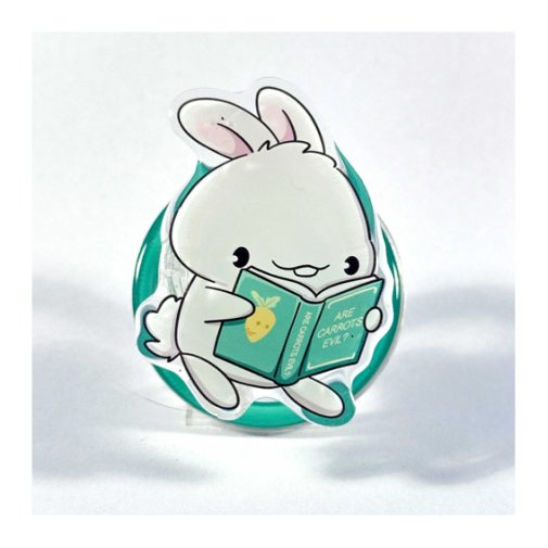 Phone Grip, Cutie Squad: Bookworm bunny