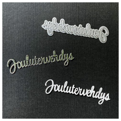 Text die, Krafia (Finnish): Joulutervehdys (Christmas greetings)