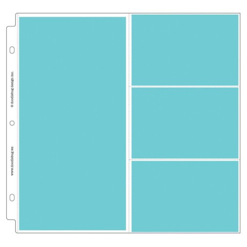Page protectors 12x12\" DB, 4 pockets, 25 pcs