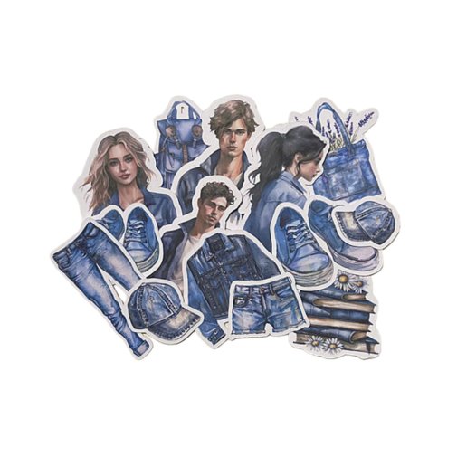 Leikekuvat, Dekorette: Denim,  14 kpl