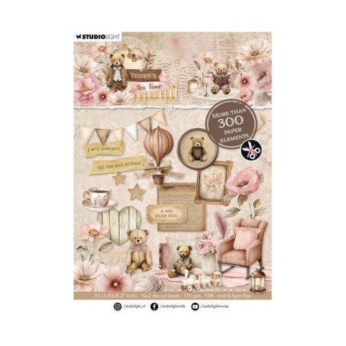 Leikekuvalehtiö A5, Studiolight: Teddy\'s Tea Time