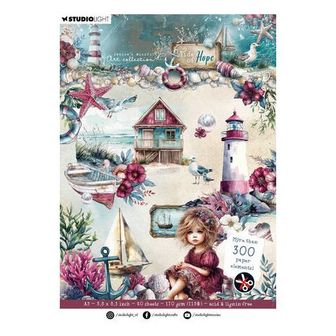 Die cut book A5, Studiolight: Tide of Hope