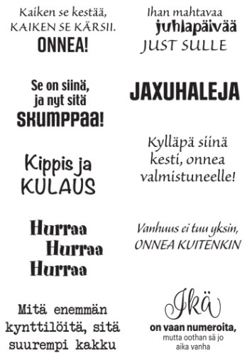 Dekorette -leimasinsetti: Kippis