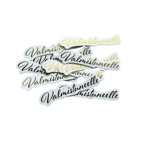 Kartonkitekstit 10 kpl, folioitu: Valmistuneelle, kulta