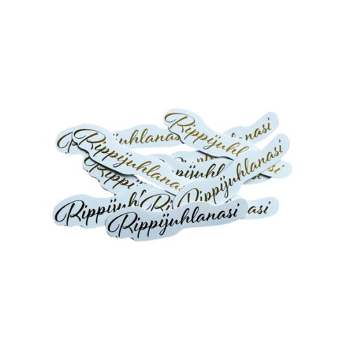 Kartonkitekstit 10 kpl, folioitu: Rippijuhlanasi, kulta