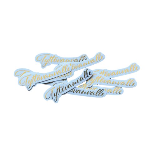 Kartonkitekstit 10 kpl, folioitu: Tyttövauvalle, kulta