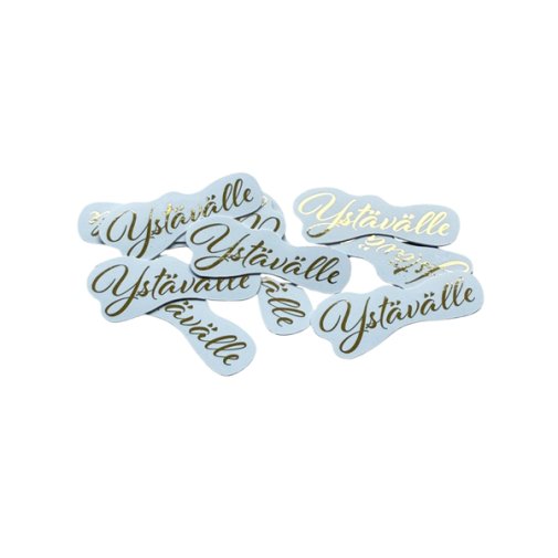 Kartonkitekstit 10 kpl, folioitu: Ystävälle, kulta