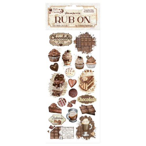 Rub-On -siirtokuvat, Stamperia: Coffee and Chocolate - Chocolate