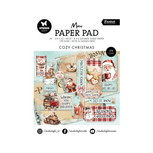 Mini paper pad, Studiolight: Cozy Christmas