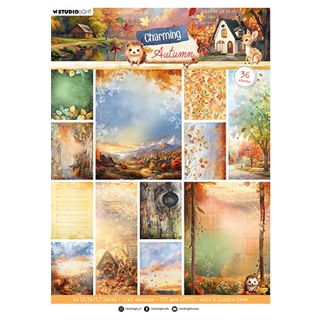 A4 kuviopaperilehtiö, Studiolight: Charming Autumn