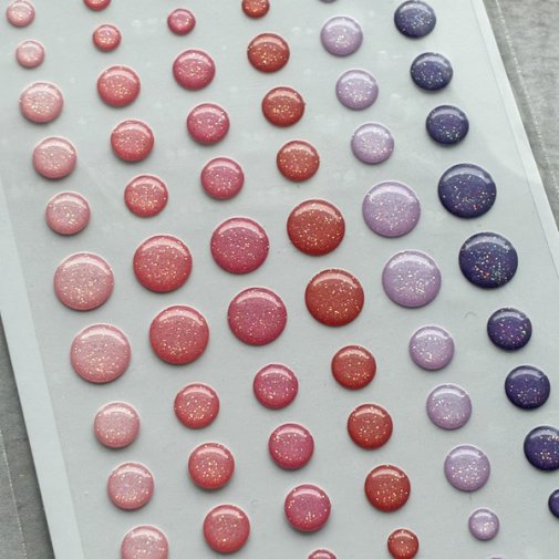 Enamel dots glitter, Krafia: Candy